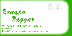 renata magyar business card