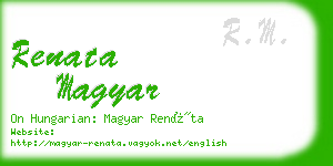 renata magyar business card
